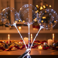 Nouvel ensemble de ballons LED Bobo au design innovant, 3 fonctions, lumières colorées en vrac, décorations durables pour Halloween, anniversaire, Pâques, Noël, mariage
