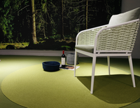 Tapis d'extérieur rond en polypropylène fait main de nouvelle conception en Offre Spéciale