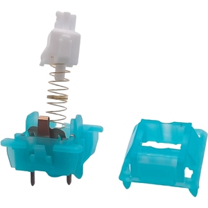 Tecsee Échantillons Gratuits Interrupteur Ciel Bleu Boîtier HPE POM Tige Tactile Linéaire 63.5 Double Ressort Or Jeu Clavier Mécanique Commutateur - Product Image 4