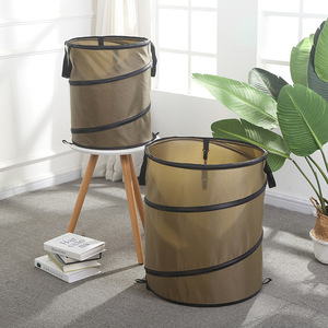 Seau pliable pour le camping en plein air, poubelle portable pour l'intérieur des tentes, pliable avec clips, seau de jardin, seau pour la collecte des feuilles - Product Image 2
