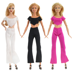 Mini poupée pour filles, tenue de mode en coton, version Q, 30 cm/11 pouces, pantalon pattes d'éléphant, à partir de 14 ans - Product Image 1