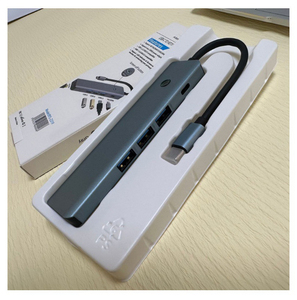 Hub de Desarrollo Tipo-C 5 en 1, Pantalla de Información con un Solo Botón, Convertidor USB 4K HD, Multipuerto para Portátil, 5 Puertos - Product Image 6