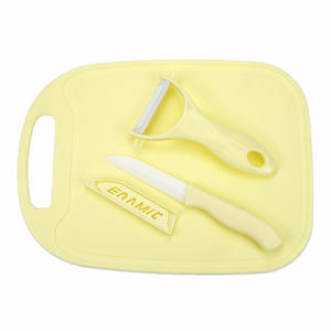 Juego de Utensilios de <span class=keywords><strong>Cocina</strong></span> ZH Brand ZH01002 con Pelador de Cuchilla de Cerámica, Tabla de Cortar de <span class=keywords><strong>Silicona</strong></span>, Cuchillo para Frutas y Mango de Plástico - Product Image 5