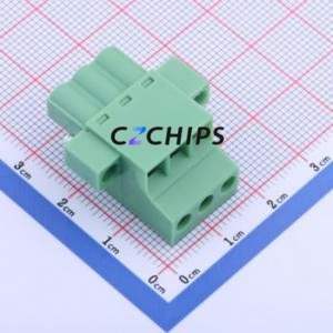 KF2EDGKCM-5.0-3P Plug-in Terminal <b>Block</b> P=5mm Connector Plug <b>Screw</b> Fixing 1x3P 5mm - Product Image 2