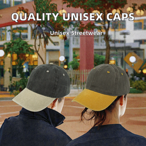 Gorras de Béisbol Deportivas Unisex de Algodón Lavado de Alta Calidad al por Mayor, Protección Solar para Exteriores, Logotipo Bordado Personalizado - Product Image 2