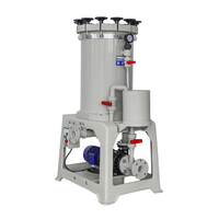Système de filtration à cartouche industrielle pour liquides chimiques acides |   Filtration d'eau à haut débit avec éléments remplaçables