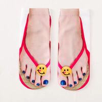 Chaussettes en gros pour impression 3D, chaussettes de cheville amusantes, pantoufles imprimées vives, chaussettes quotidiennes pour hommes et femmes