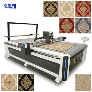 Machine de découpe numérique CNC REMEYA à couteau rotatif pour patrons de vêtements, textiles, tissus et habillement, pour la découpe de tissus d'ameublement - Product Image 1