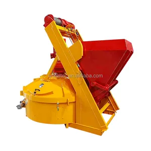 50L Mixer Beton Planet Muat Sendiri dengan Mixer Beton Planet Pengangkat dan Hopper