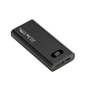 PD22.5W Super Fast charger Battery Charger With LED Flashlight aluminium alloy High Capacity Power Bank 10000mAh