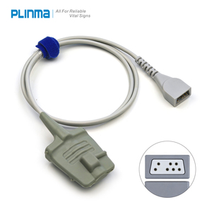 Sensor de SpO2 Compatible con Nonin, Punta Suave para Adultos, 7 Pines, 1 m, Plinma P0214S - Product Image 1