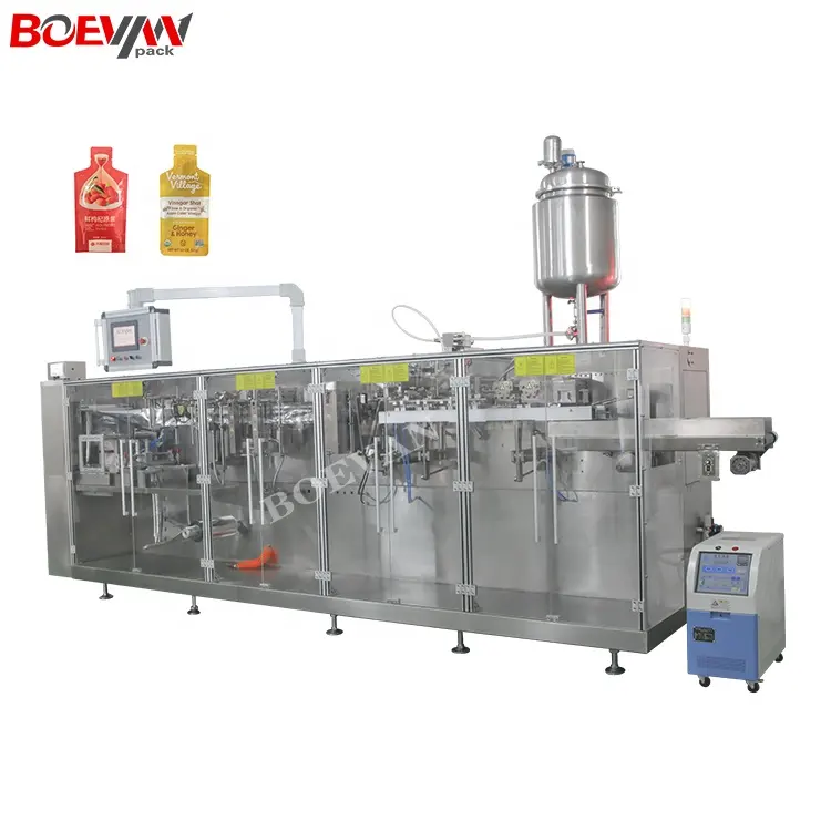 Factory Full Automatic Horizontal Pouch Filling Multi Functional Soy Milk Edible Oil Water Bag Liquid Packing Machine