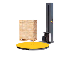 Machine d'emballage automatique électrique de palettes avec plateau tournant pour l'emballage alimentaire et de boissons, utilisable pour les caisses, composants essentiels du moteur PLC