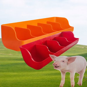 4-Hole Plastic Piglet Feeding <strong>Trough</strong> Orange PP Pig Feeder Bowl Livestock Feed <strong>Trough</strong> for Pig Farm Equipment - Product Image 6
