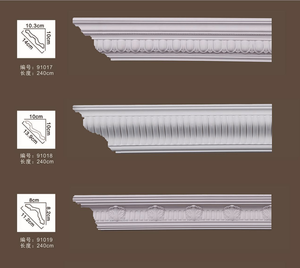 Profilés et moulures en PU pour décoration intérieure et extérieure moderne, plafonds et <span class=keywords><strong>plinthes</strong></span>, décorations d'angle, résistants à l'humidité, écologiques, pour villas - Product Image 6