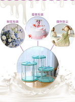 Rectangle carré rond usine Double couche de luxe PET trois-en-un couleur boîte à gâteau transparente fournitures de cuisson emballage