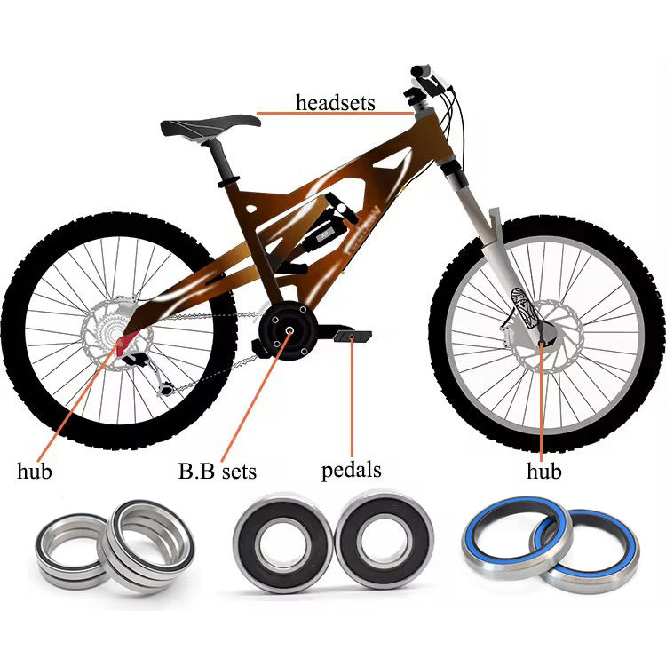 Diagram Mtb Headset Parts High Speed Bike Headset Bearing MH