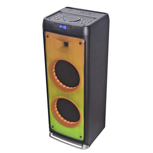Reproductor de música inalámbrico para Karaoke, dispositivo de audio con función TWS Dual, 8 pulgadas, portátil, multifunción, BT, con efecto de fuego, altavoz de madera - Product Image 3