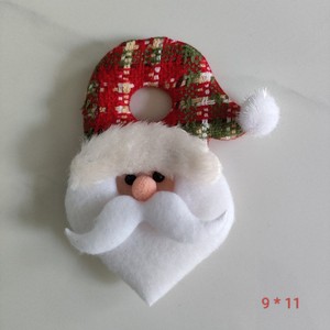 Cabeza de Ciervo de Fieltro con Relleno de Algodón, Hecha a Mano, para Decoración de Árbol de Navidad, Accesorio de Terciopelo - Product Image 4
