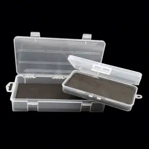 High Quality Transparent Plastic Storage Fishing Tackle Box Eva Foam Pad Spoon Lure Set Tackle Box
