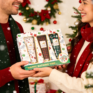 Ensemble cadeau <span class=keywords><strong>de</strong></span> bain et <span class=keywords><strong>de</strong></span> soin corporel <span class=keywords><strong>de</strong></span> Noël pour enfants BLISS, 3 pièces |   Ensemble <span class=keywords><strong>de</strong></span> <span class=keywords><strong>spa</strong></span> <span class=keywords><strong>de</strong></span> luxe |   Approvisionnement en gros d'usine |   Crème pour les mains biologique à base <span class=keywords><strong>de</strong></span> plantes personnalisée - Product Image 5