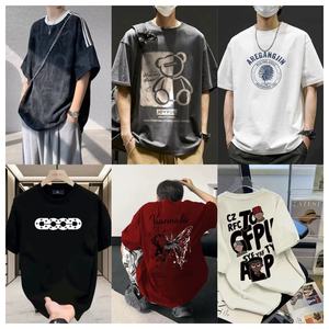 جودة عالية طباعة الرسم خمر تي شيرت قطني للنساء الرجال بيع بالجملة أزياء الشارع الشهير زائد الحجم قمم الملابس المستعملة - Product Image 5