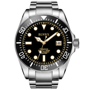 นาฬิกาดำน้ำสำหรับผู้ชาย BLWRX ขนาด 43 มม. ระบบจักรกล สายสแตนเลส กันน้ำลึก 1000 เมตร ระบบอัตโนมัติ หัวเข็มขัดแบบยืดได้ ป้องกันการปลอมแปลง ผลิตในประเทศจีน - Product Image 2
