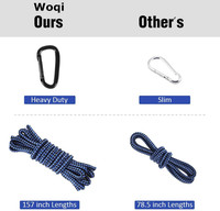 Woqi – hamac de parachute simple et Double de haute qualité, sac à dos en plein air, survie ou voyage, hamac de camping