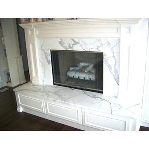 <span class=keywords><strong>Chimenea</strong></span> de mármol blanco de esquina de diseño personalizado de estilo Simple barato - Product Image 5