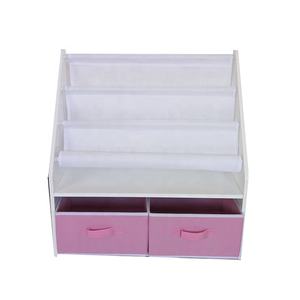 Cubo ajustable para niños Sling Book Rack Muebles Diseño de madera Características Estantería para niños - Product Image 1