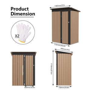 Abri de jardin en métal de petite taille en gros, montage facile, abri de jardin <span class=keywords><strong>pour</strong></span> meubles de patio, tondeuse à gazon - Product Image 3