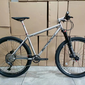 Bicicleta de Montaña Superligera de 27.5 Pulgadas, 4 LEAF, Venta al Por Mayor, Cuadro Personalizado de Aleación de Titanio para Adultos, 11 Velocidades, Bicicleta Urbana de Acero - Product Image 1