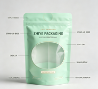 Sachet d'emballage alimentaire refermable en plastique et papier de qualité alimentaire avec fermeture éclair pour petites entreprises