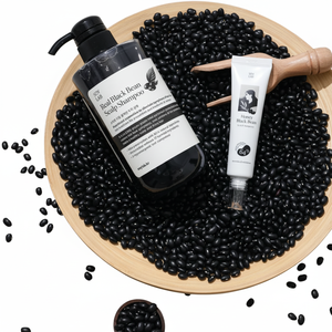 [SOY LAB] Kit de soin du cuir chevelu aux haricots noirs biologiques avec shampoing gel 500ml et ampoule au miel pour une texture hydratée et lisse - Product Image 2