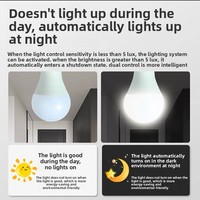 Ampoule LED E27 à détection de lumière pour escaliers, couloirs et allées résidentiels - Température de couleur 6500K