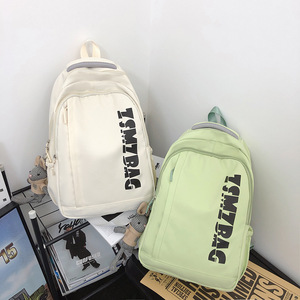 Tsmz Bag Student Backpack 15 Inches Large Capacity Unisex School Education Letter Pattern - Product Image 4