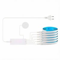 Kit Sakelar Sentuh Lampu Kabinet Bahan ABS DC24V Sakelar Sensor Sentuh Dapat Diredupkan Instalasi Perekat Diri LC1021-71