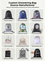 Sac à dos de sport en polyester avec cordon de serrage pour la course, la gym et l'entraînement, personnalisable avec logo, idéal pour les événements promotionnels et les marathons (OEM usine)