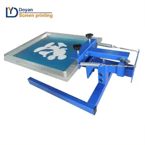 T-shirt 1 color 1 station screen printing machine for individualized customization clothing