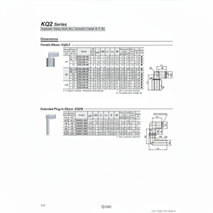 ชิ้นส่วนนิวเมติกส์ KQ2LF10-03A นิวเมติก - Product Image 1