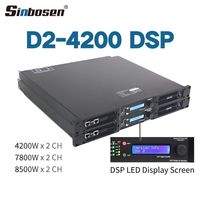 Amplificateur de puissance DSP D2-4200, amplificateur audio numérique professionnel, traitement audio avec filtre FIR