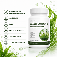 Capsules d'oméga 3 d'algues en gros, végétaliennes, à base de plantes, complément alimentaire, fabricant de bouteilles sous marque privée