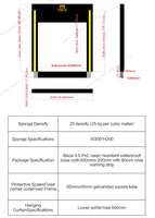 Vente de joints d'étanchéité pour quai en mousse PVC haute résilience, anti-poussière et anti-vent, pour plateformes de chargement et de déchargement en usine