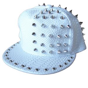 <span class=keywords><strong>Gorras</strong></span> <span class=keywords><strong>de</strong></span> Béisbol Ajustables <span class=keywords><strong>de</strong></span> Cuero Sintético con Remaches Metálicos Estilo Punk, <span class=keywords><strong>Gorras</strong></span> <span class=keywords><strong>de</strong></span> Hip Hop y <span class=keywords><strong>Rap</strong></span>, Gorra Trucker <span class=keywords><strong>de</strong></span> PU para Fiestas Rave - Product Image 2