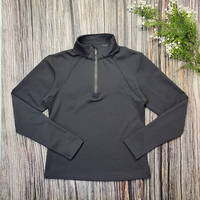 Nouvelle couche de Base d'équitation en peluche d'hiver, demi-fermeture éclair, mince et chaud, couche de Base équestre, vêtements équestres en polaire pour femmes
