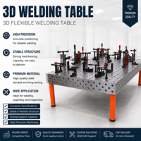 Plateforme de soudage 3D nitrurée, table de soudage modulaire à grille perforée pour atelier de soudage métallique