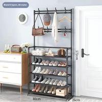 Étagère sur mesure pour chambre et dortoir, meuble de rangement autoportant pour chaussures et vêtements avec cintres et crochets