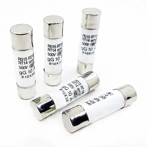 R015 fuse 10x38 1A/2/3/5/6/10/32A 500V ceramic fuse tube RT18 RO15