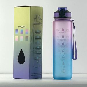 Bouteille personnalisée 1L (32 oz) en Tritan sans BPA avec paille et filtre, revêtement anti-corrosion, moderne, motivante, pour la gym, le sport, le camping et l'eau bouillante - Product Image 4