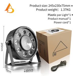 AICPOSE Mini DMX512 Control RGB DMX Par Light para Bodas, Iglesias, Escenarios y Fiestas - Foco Par LED - Product Image 2